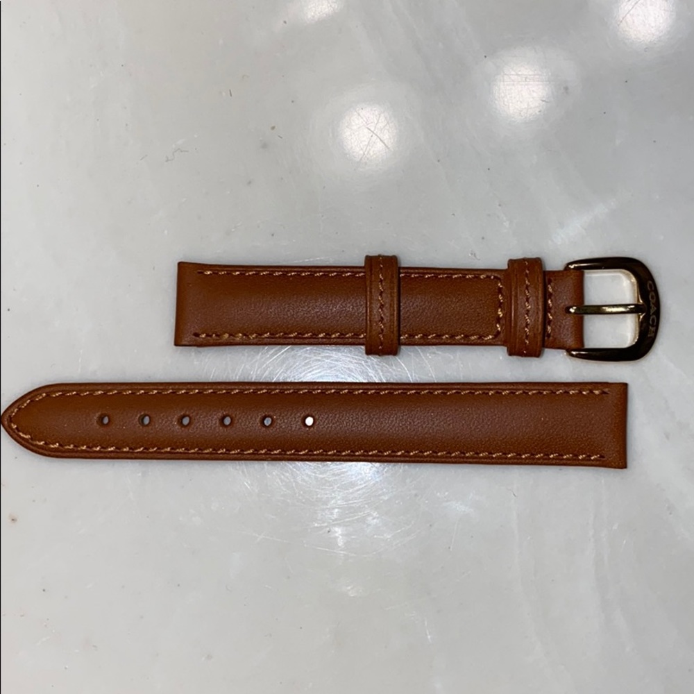 SOLD. NWOT Coach Leather Bands 2cm width.